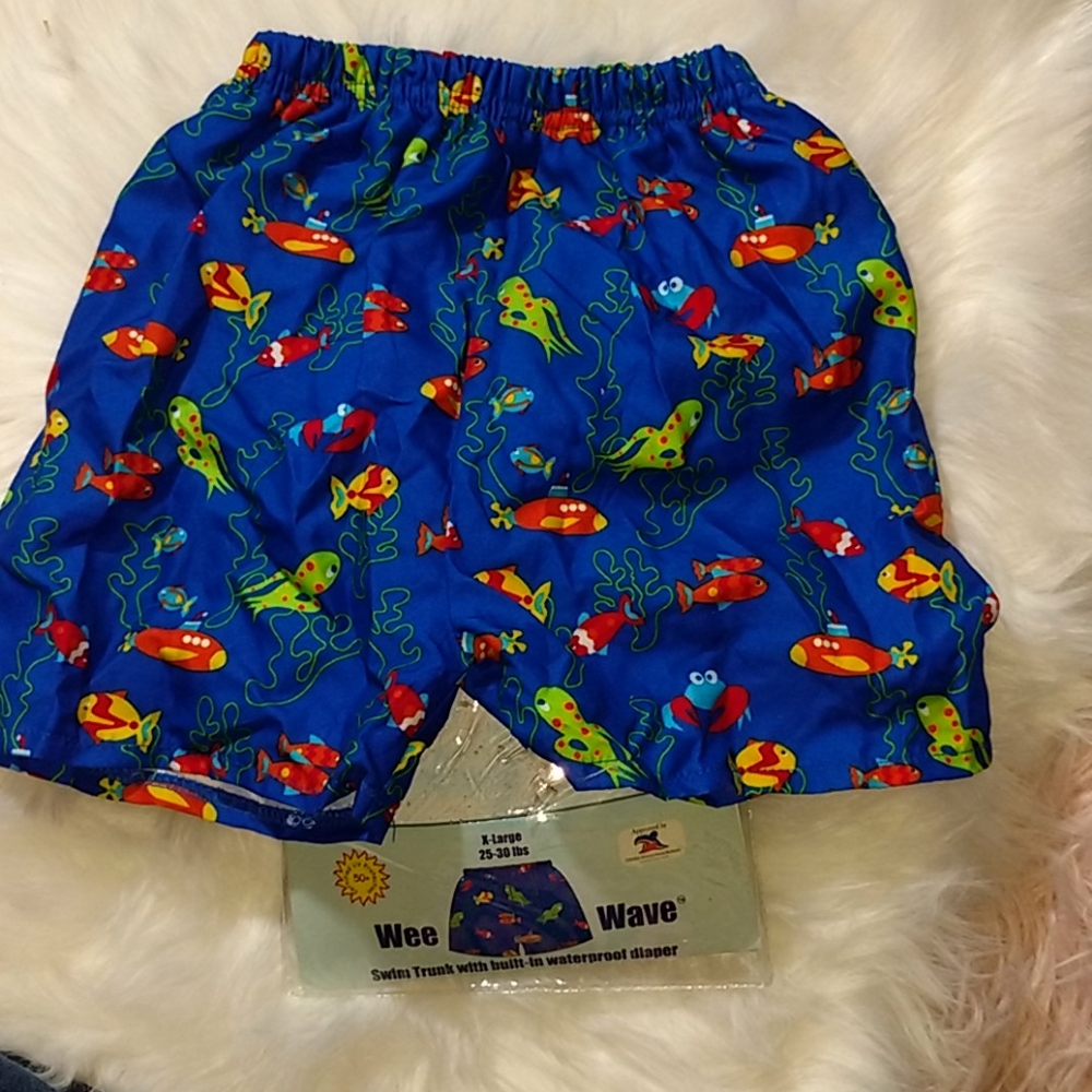 Infant swim trunks w/ built in waterproof diaper